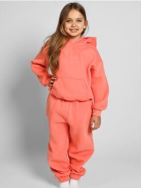 Kids Orange Comfrt Hoodie & Sweatpants Set - Never worn